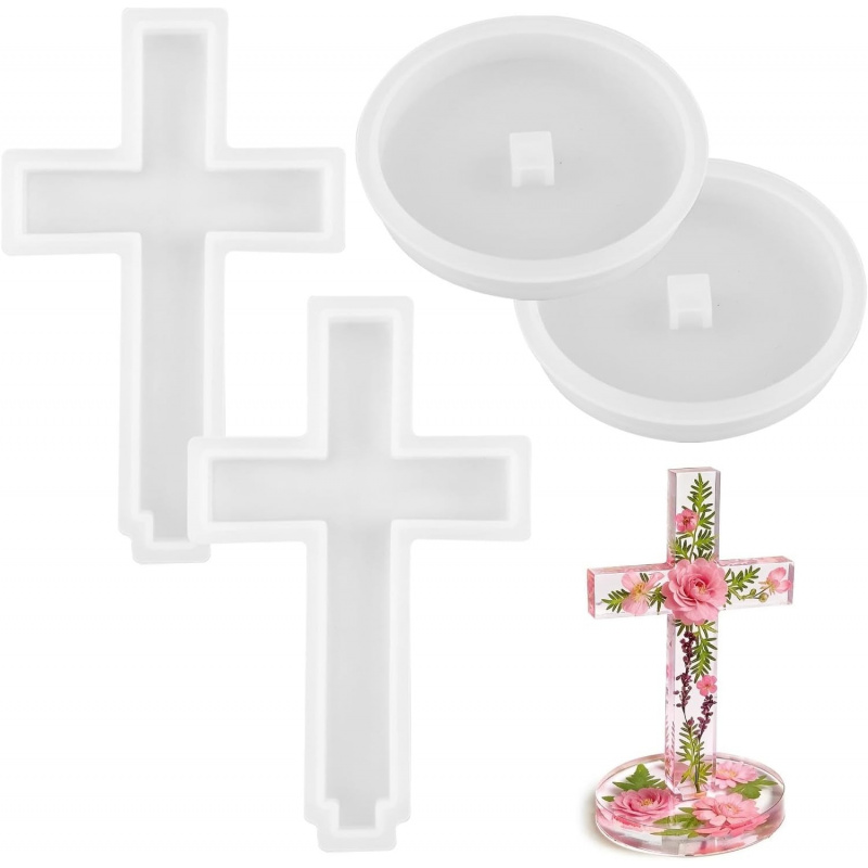 Two silicone molds with a base - Candle Making Jug review and price